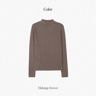 Half-neck T-shirt (+ brushed lining) - 6 colors
