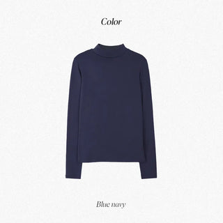 Half-neck T-shirt (+ brushed lining) - 6 colors