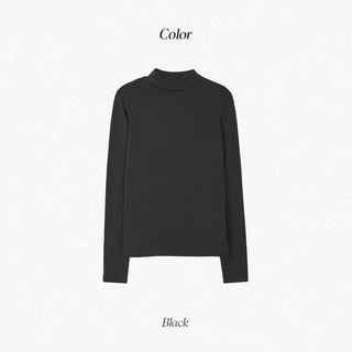 Half-neck T-shirt (+ brushed lining) - 6 colors
