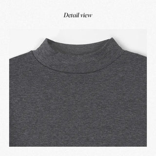 Half-neck T-shirt (+ brushed lining) - 6 colors