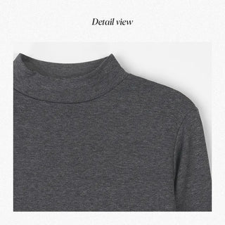 Half-neck T-shirt (+ brushed lining) - 6 colors