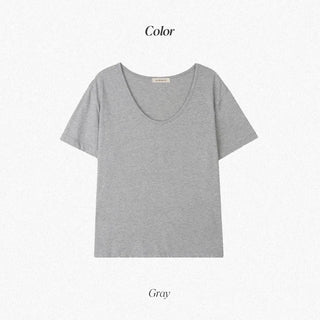 U-neck T-shirt - 7 colors