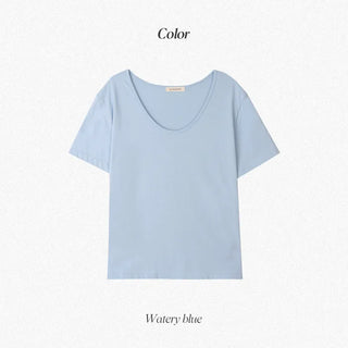 U-neck T-shirt - 7 colors
