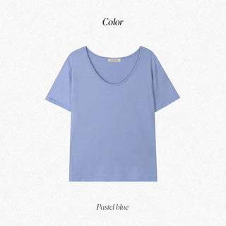 U-neck T-shirt - 7 colors