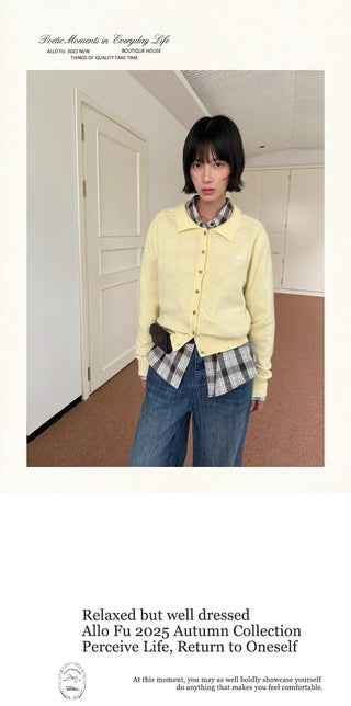 brass buckle sweater