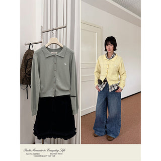 brass buckle sweater