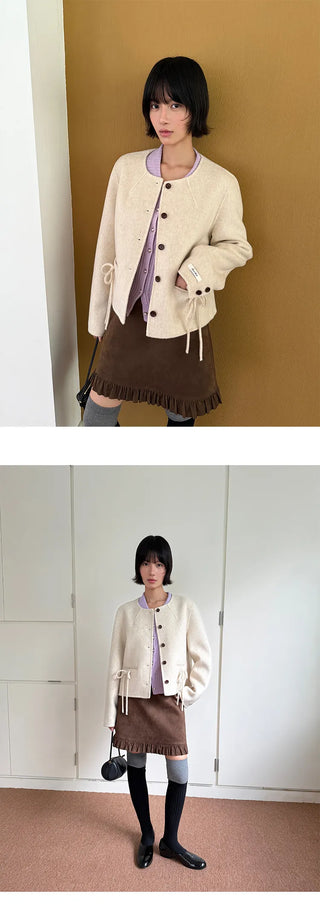 reversible wool jacket