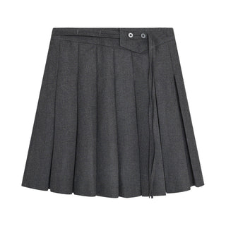 woolen pleated skirt