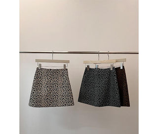 leopard print skirt