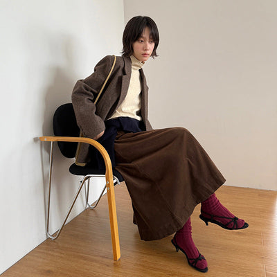 corduroy midi skirt
