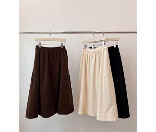 corduroy midi skirt