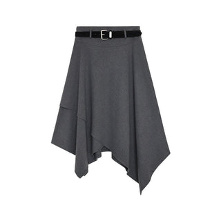 woolen drape skirt