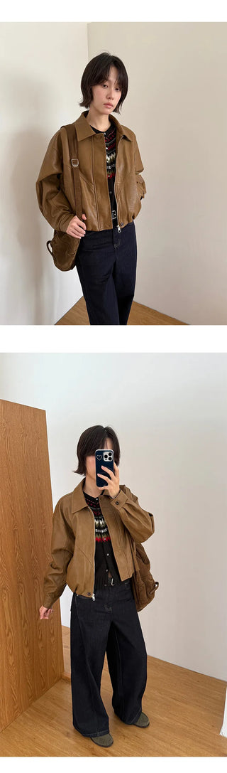 quilted leather coat