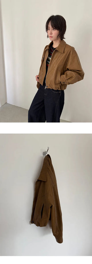 quilted leather coat