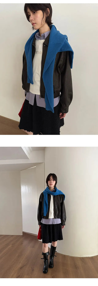 quilted leather coat