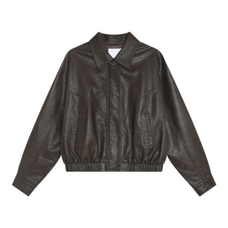 quilted leather coat