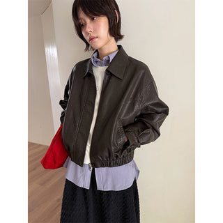 quilted leather coat