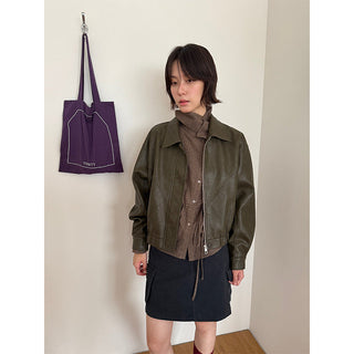 quilted leather coat