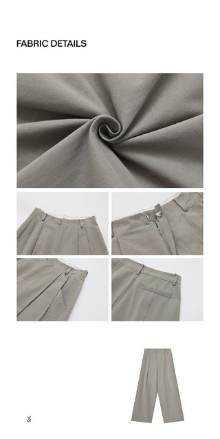 straight cotton trousers