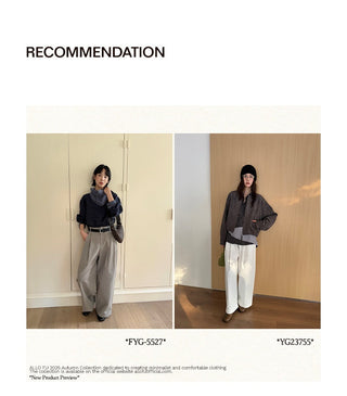 straight cotton trousers