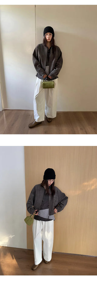 straight cotton trousers