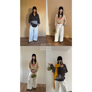 straight cotton trousers