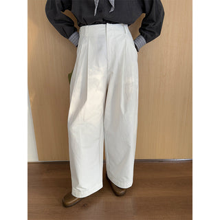 straight cotton trousers