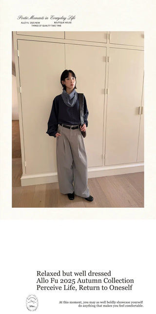 straight cotton trousers