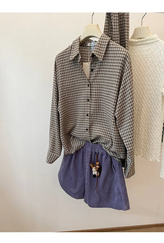 corduroy wide shorts