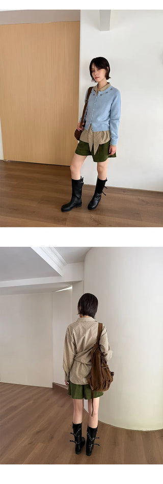 corduroy wide shorts