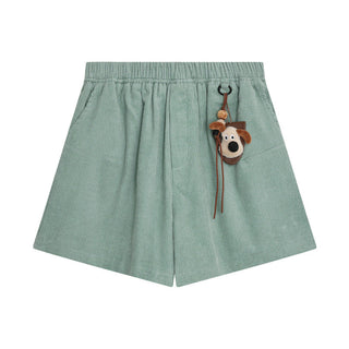 corduroy wide shorts