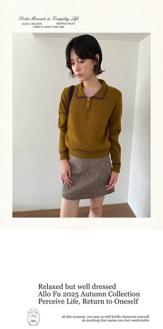 contrast doll sweater