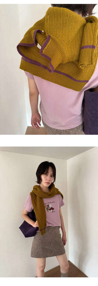 contrast doll sweater