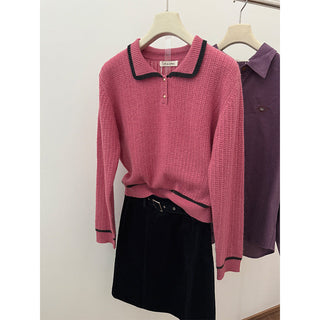 contrast doll sweater