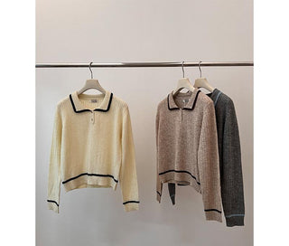 contrast doll sweater