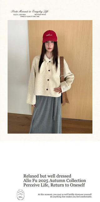 double-faced wool coat