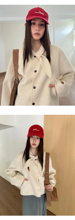 double-faced wool coat