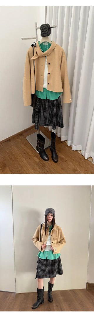 double-faced wool coat