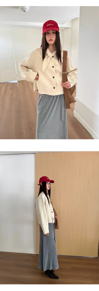 double-faced wool coat