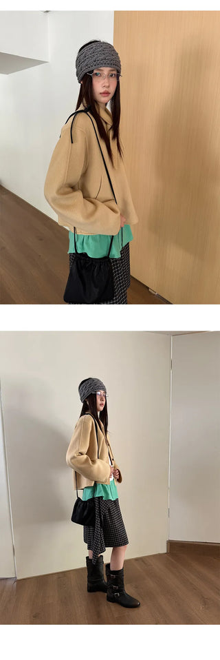 double-faced wool coat