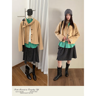 double-faced wool coat