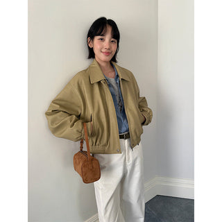 plaid leather jacket