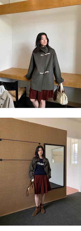 reversible wool coat