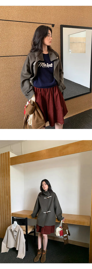 reversible wool coat