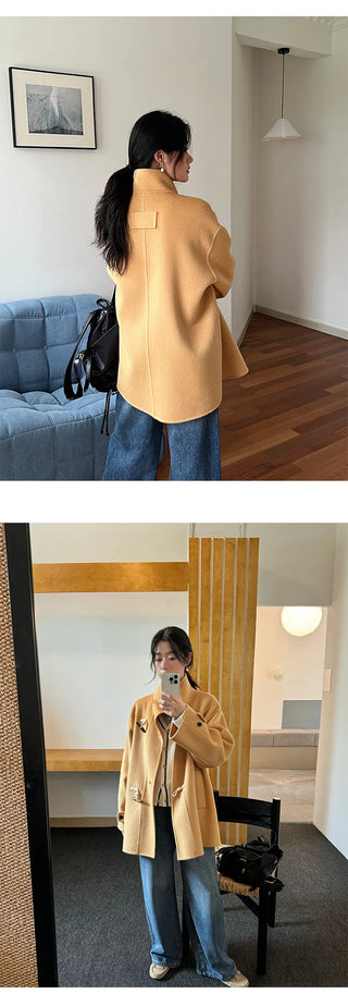 reversible wool coat