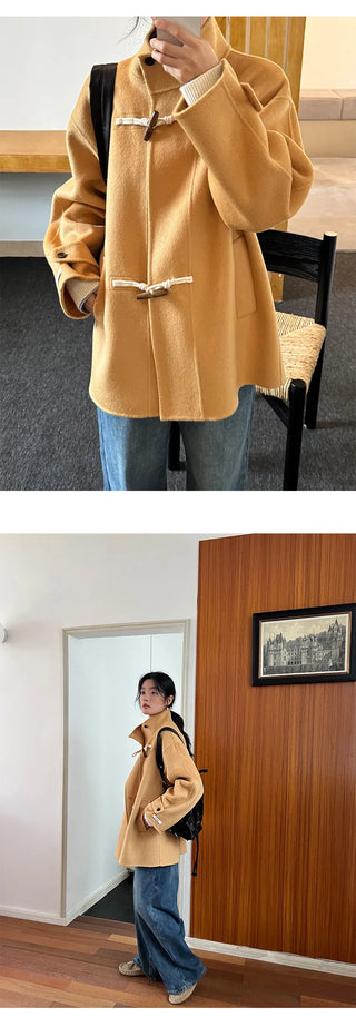 reversible wool coat