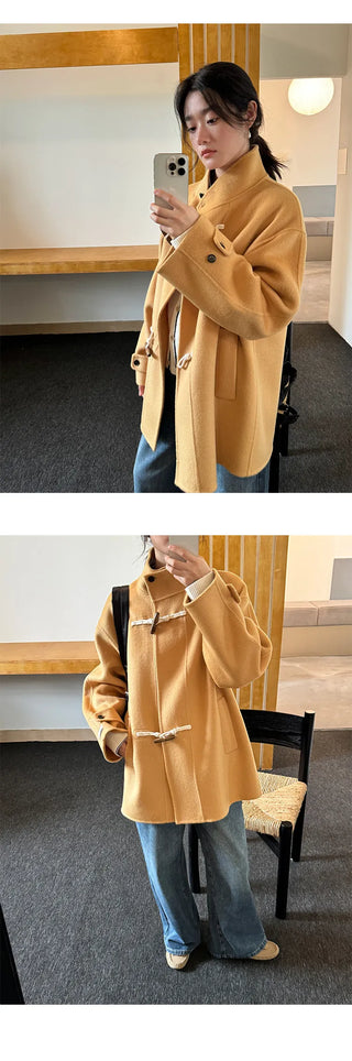 reversible wool coat