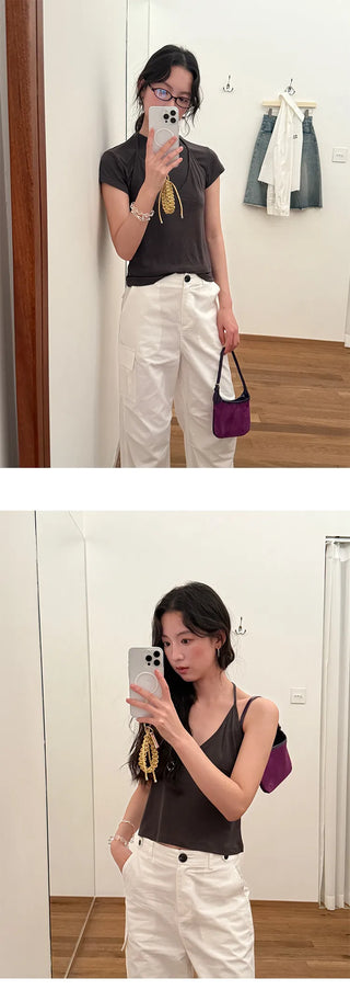 half turtleneck vest