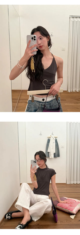 half turtleneck vest