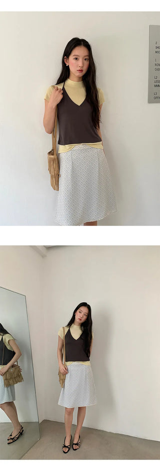 half turtleneck vest